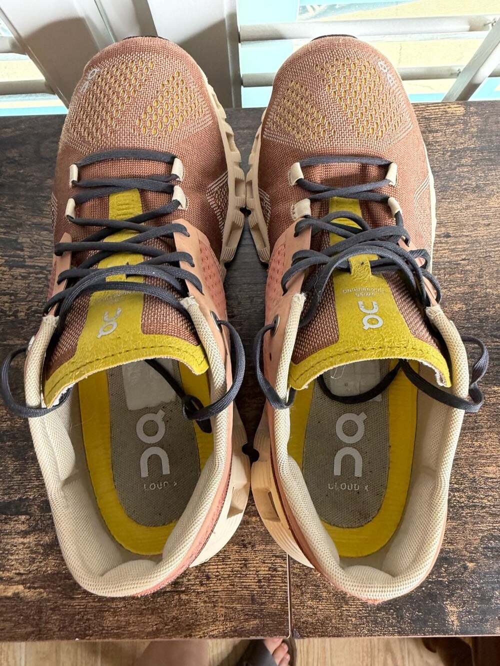 On Cloud X Mocha Sand Running Shoes - Picture 2 of 5